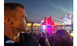 Кванторианец Вячеслав Гирфанов принял участие в празднике «Алые паруса» в Санкт-Петербурге